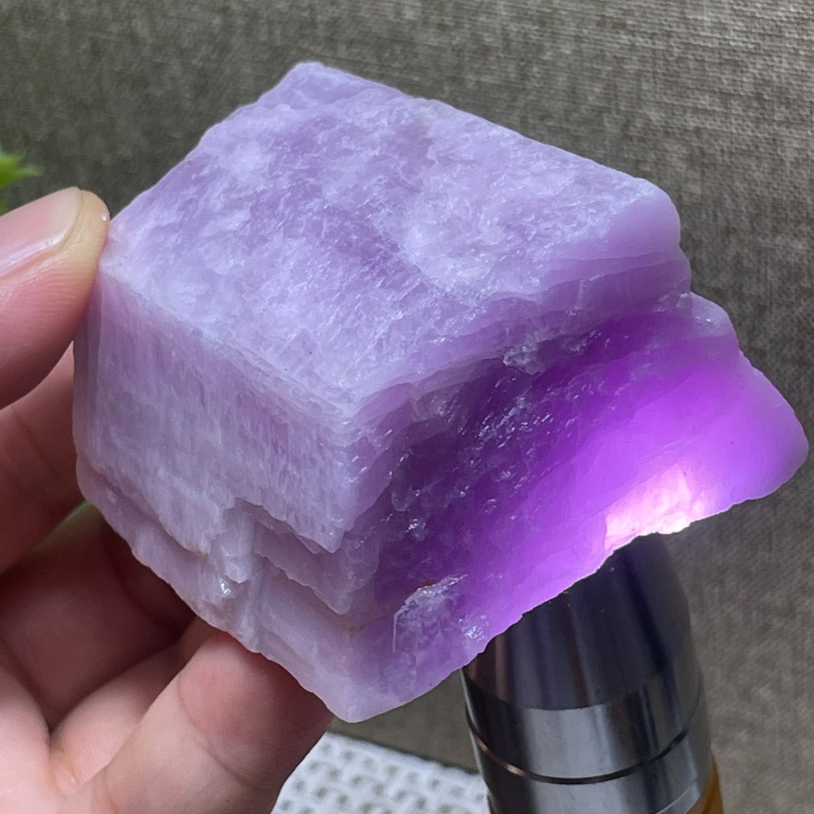 Purple Kunzite rough raw stone rock Purple stone Healing Energy Specimen 209g A2