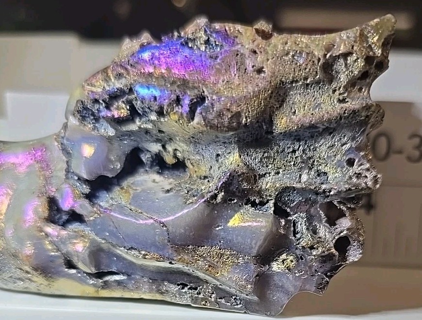 Dragon Head Carving In Aura Sphalerite 4″ 9Oz. Rainbow Aura Coated Natural Stone