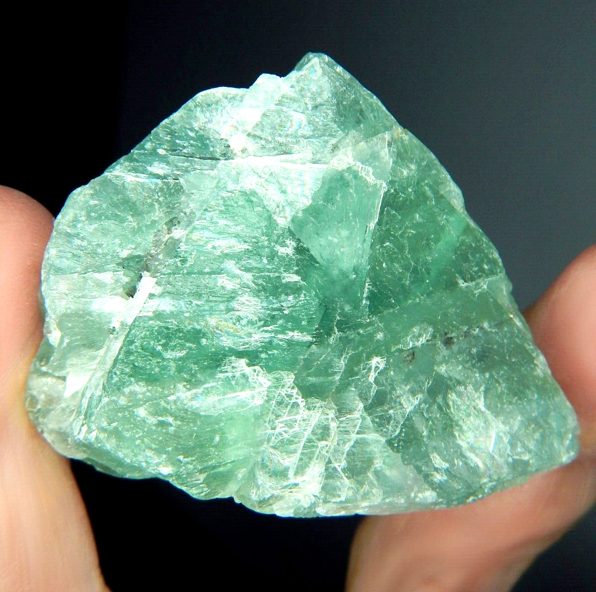 390ct Fluorite Natural Earth Mined Unheated Rough Crystal Spar Collector Grade