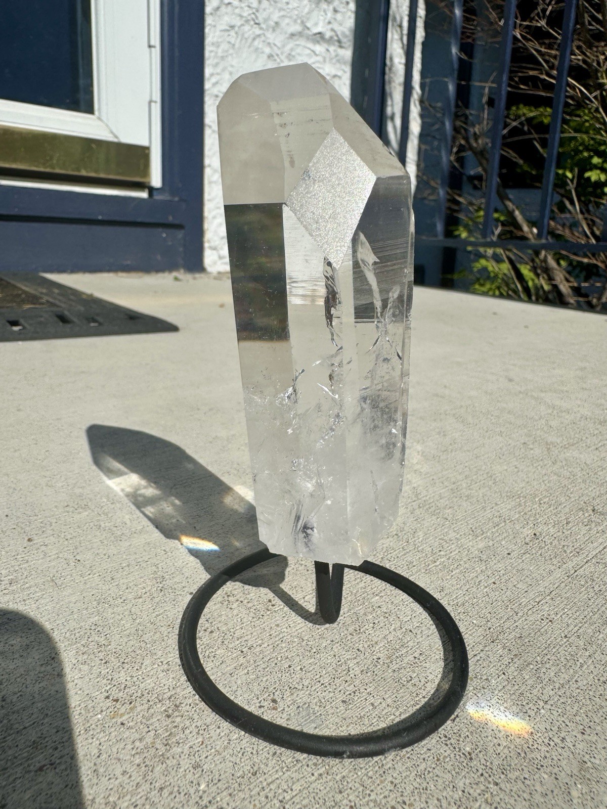 Lemurian Quartz Mounted In Stand From Brazil 199 Grams