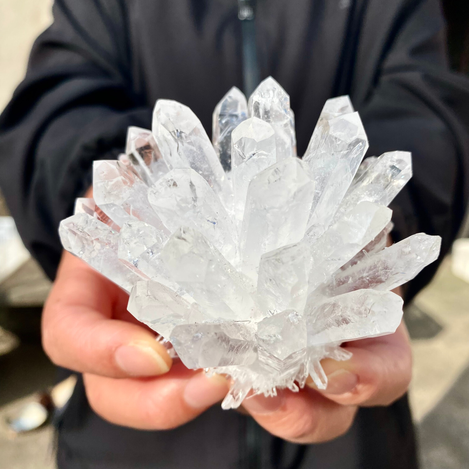 1pc A lot New Find White PhantomQuartz Crystal Cluster MineralSpecimen
