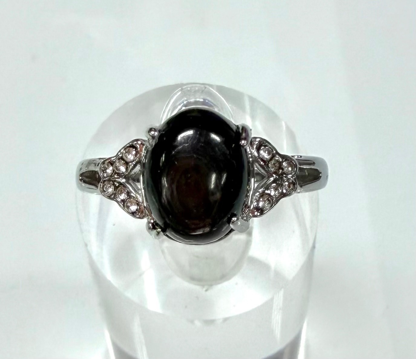 Wholesale 7 Pcs Natural Hyperthene Stainless Steel(316) Rings