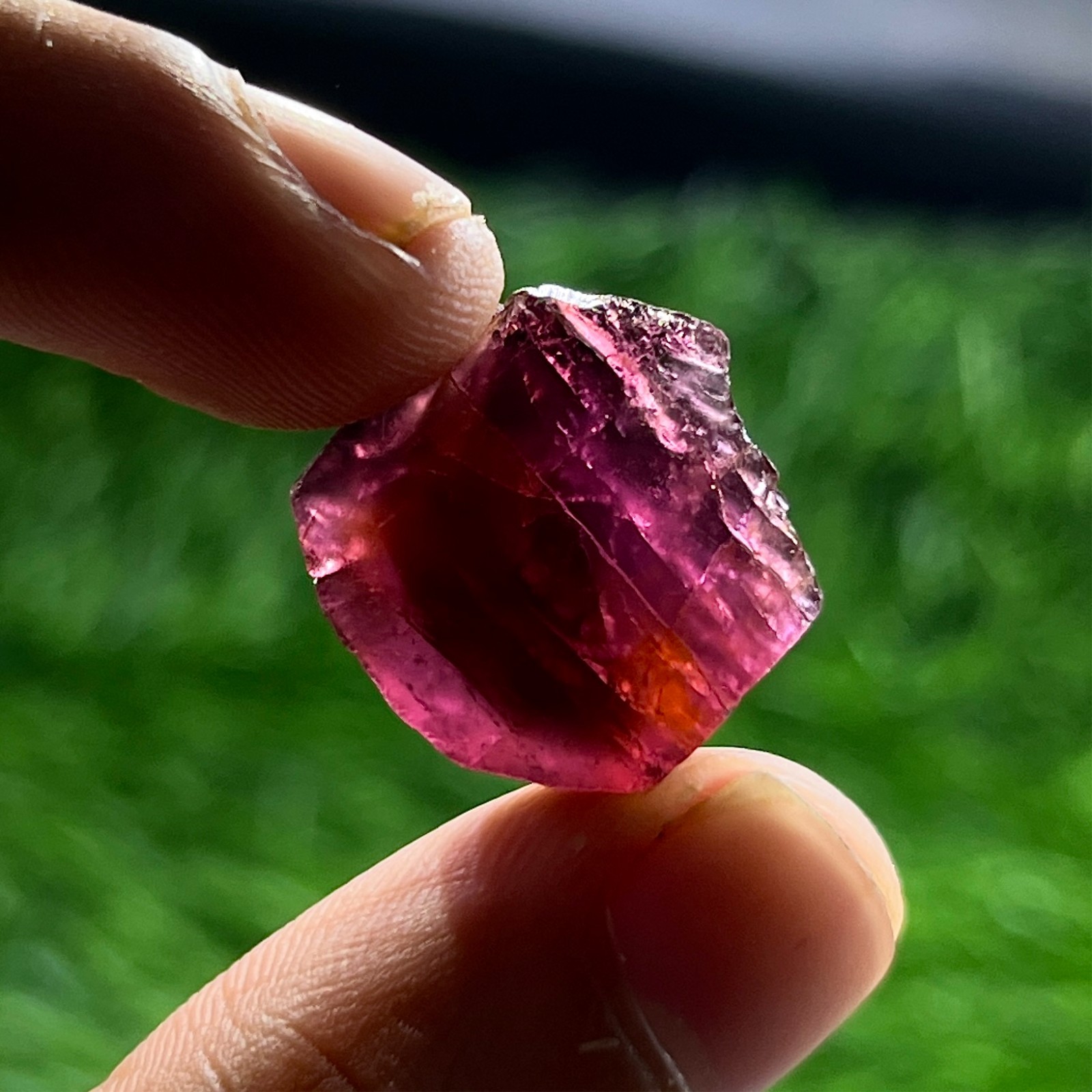 53 Ct Natural Deep Pink Rubellite Tourmaline Rough Lot 2 Pcs 18-22mm