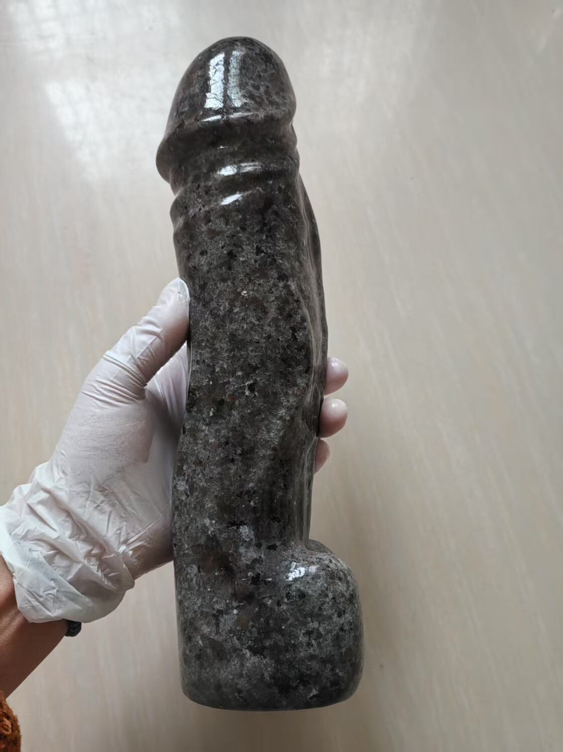 1pc Natural Flame stone quartz Carved Penis Sculpture Skull Reiki Healing decor