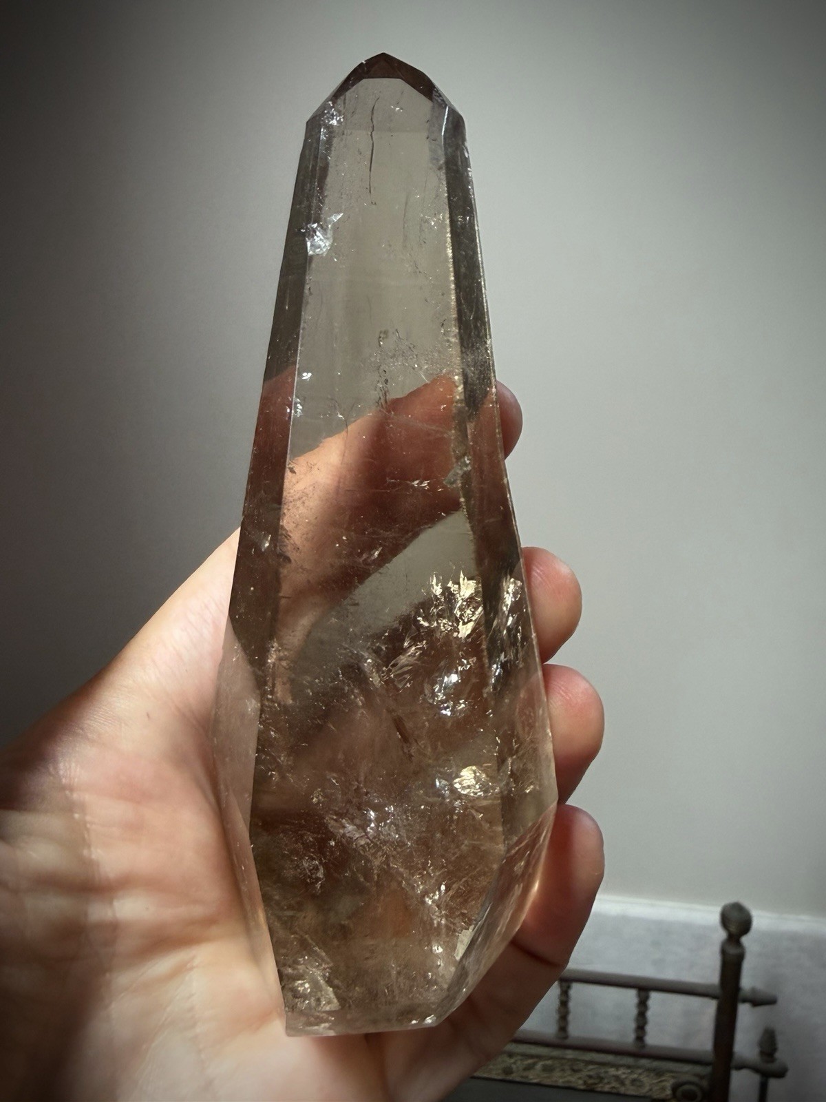 Natural Smoky Quartz Crystal Lemurian Quartz Crystal Brazil Quartz