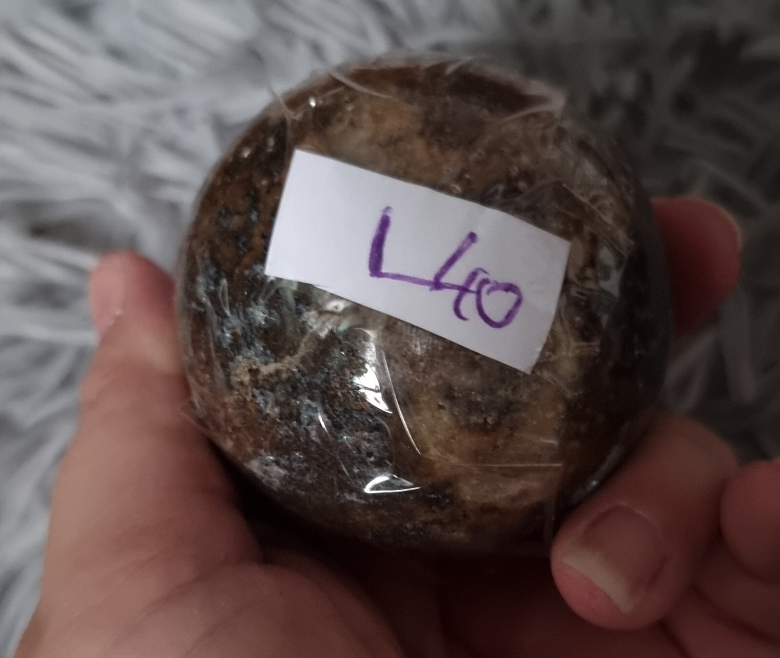 Agate Quartz Druzy 6cm Sphere Sugar Ciated Quartz High Vibration