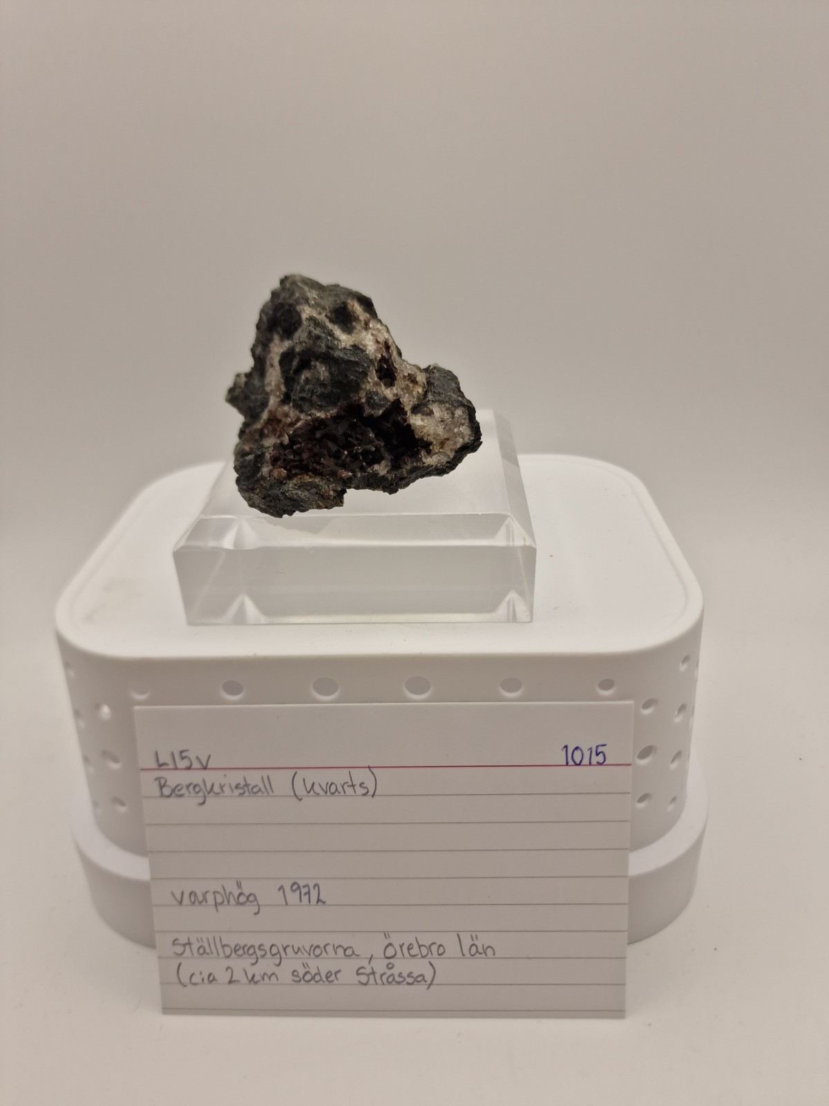 Smoky Quartz Crystals From Ställberg Mines , Strasså , Örebro län , Sweden
