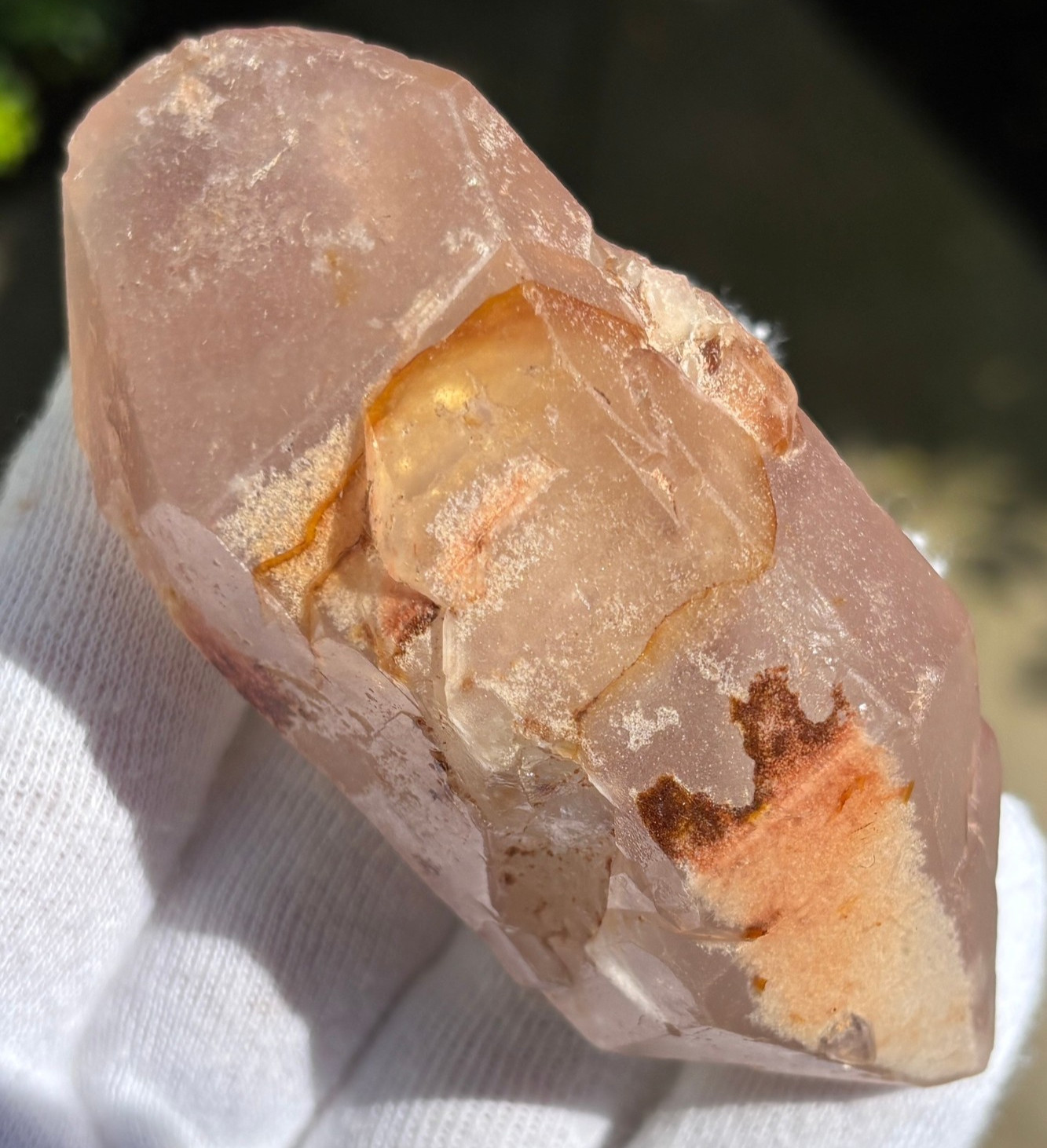 USA SALE *SEE VIDEO* 129g 3.39″ RARE LITHIUM DT QUARTZ POINT DOUBLE TERMINATED