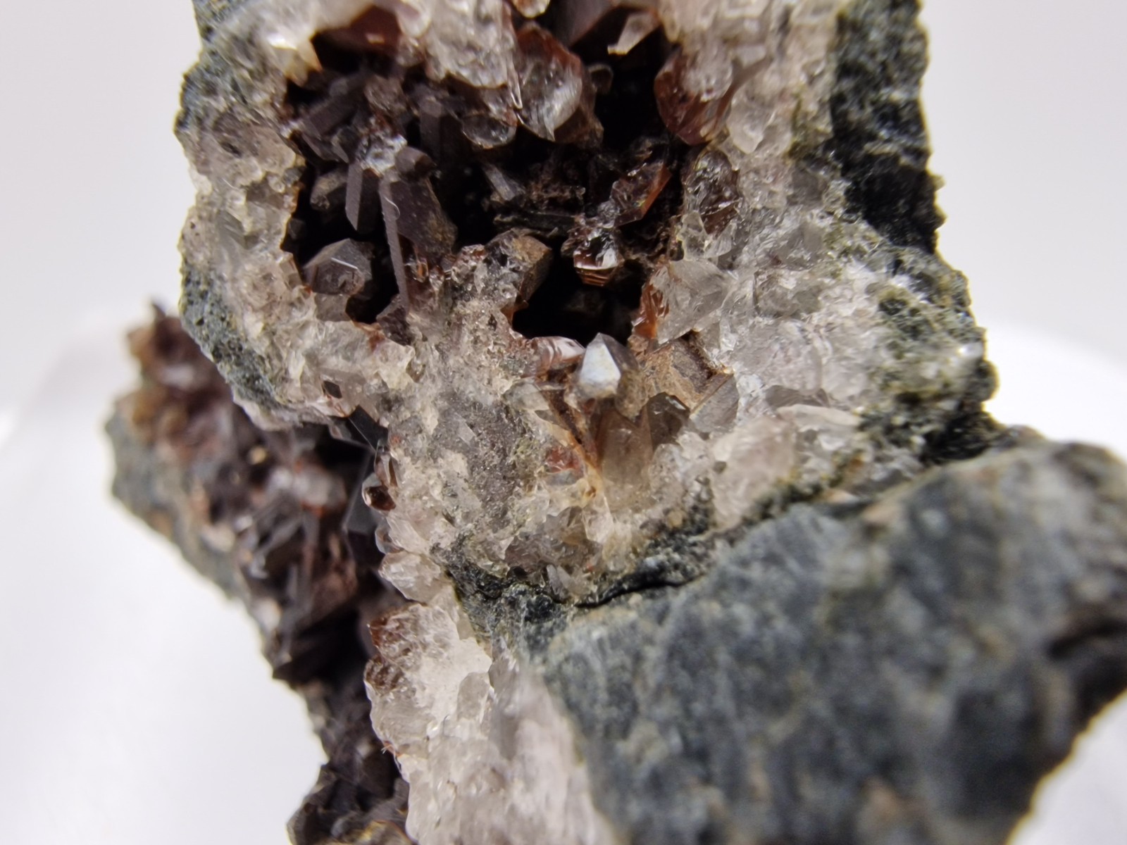 Smoky Quartz Crystals From Ställberg Mines , Strasså , Örebro län , Sweden