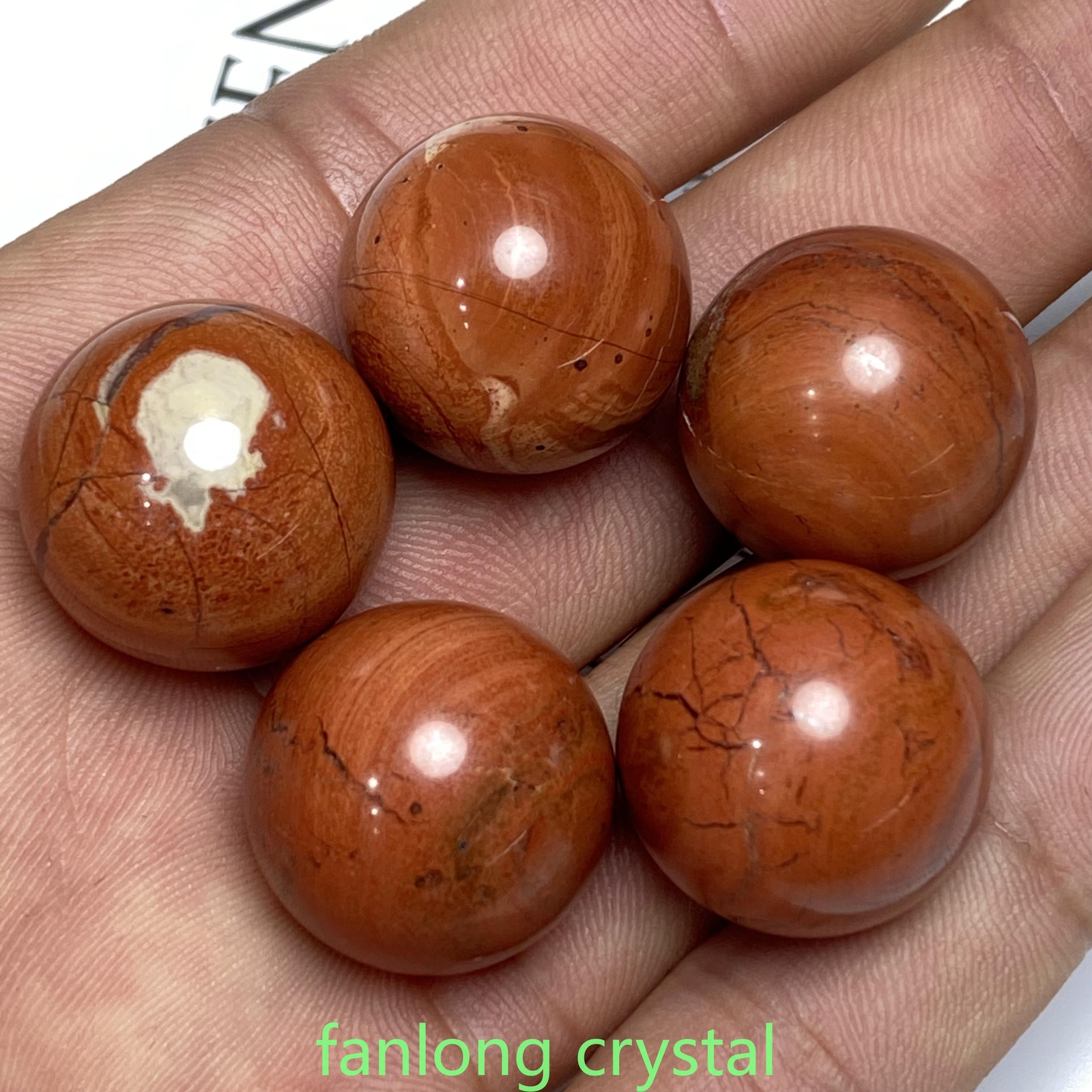 20pc Natural Red jasper Ball Sphere Quartz Crystal Mineral Gem Healing 20mm