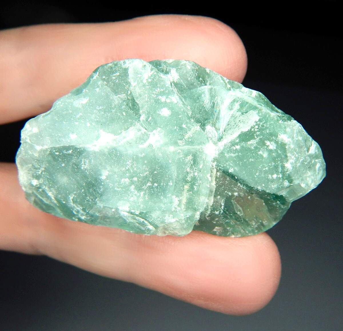 390ct Fluorite Natural Earth Mined Unheated Rough Crystal Spar Collector Grade