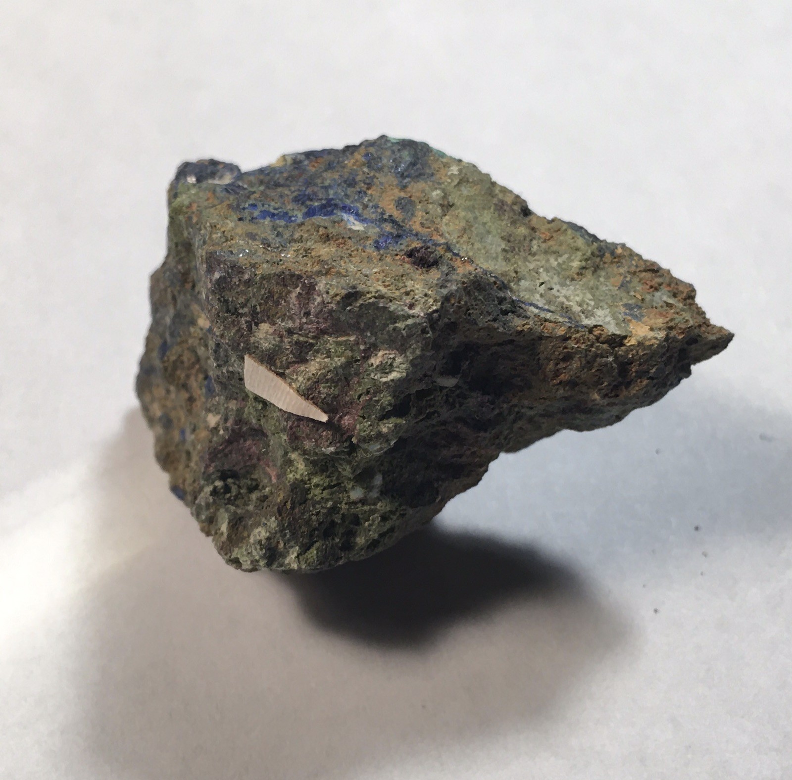 Azurite w/ Minor Dundasite, Laurium, Greece