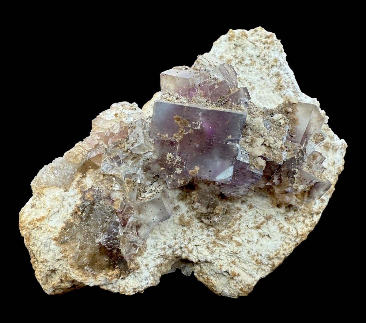 Blue & Purple Fluorite & Barite : Minerva #1 Mine . Hardin County, Illinois 🇺🇸