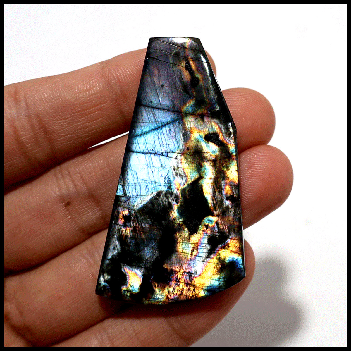 Awakening— Aurora Spectrolite Freeform Slab | Full Spectrum Flash from Finland