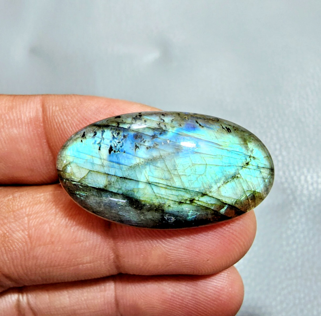 52 Crt Terrific A+ Labradorite Cabochon Oval Shape Jewelry Making Loose Gemstone