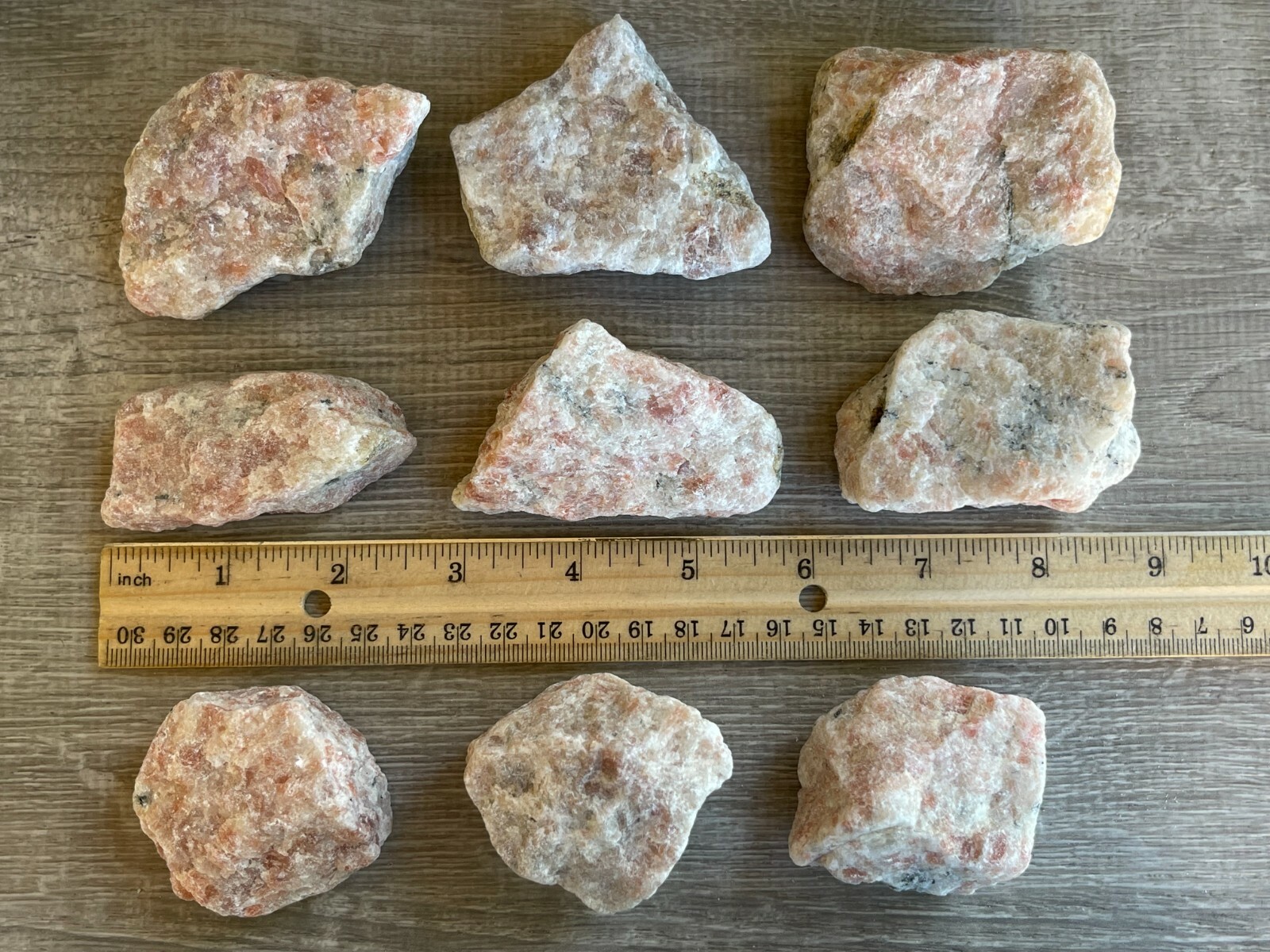 Grade A+ Large Sunstone Raw Natural Stones, 2″-3″ Rough Sunstone, Wholesale Bulk