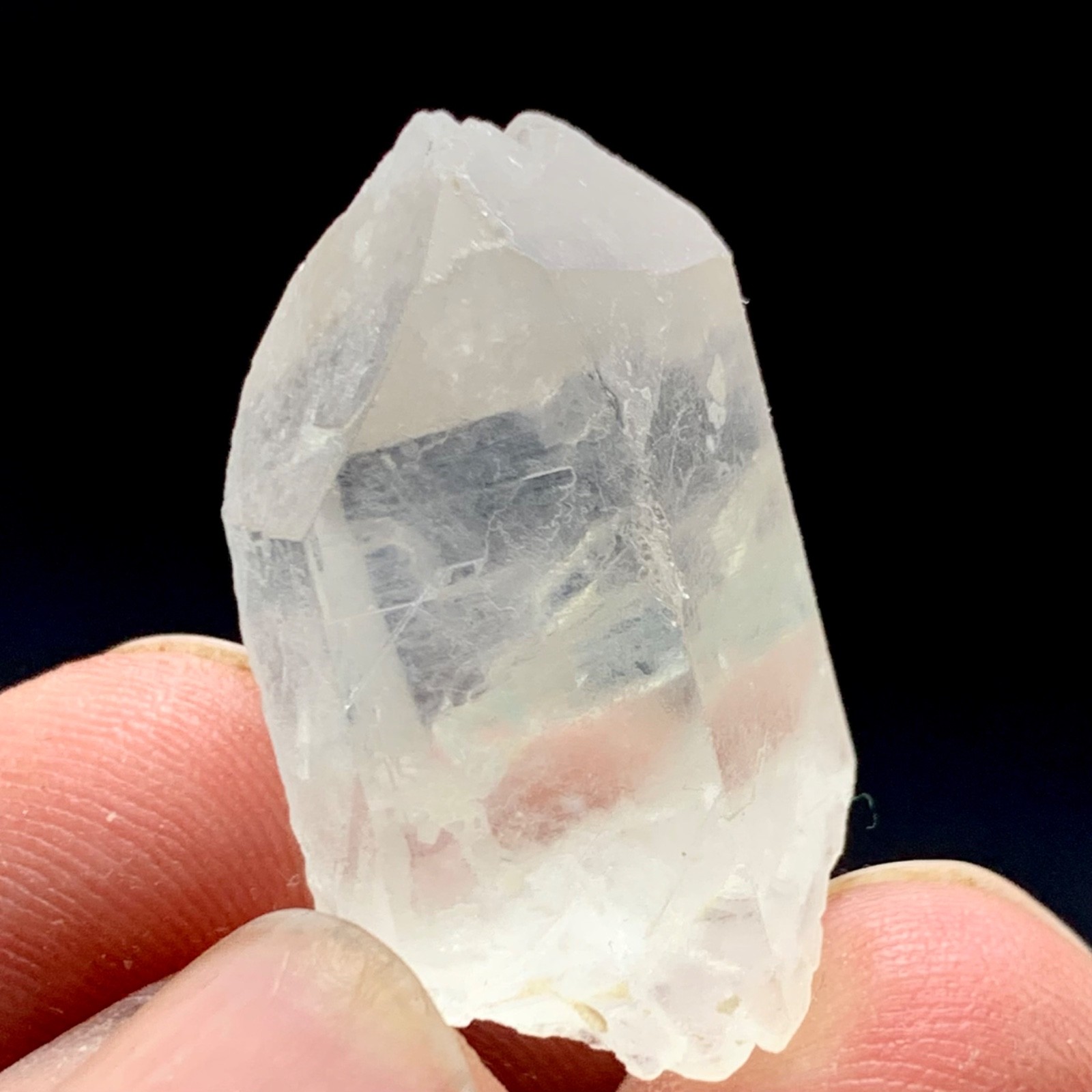 44 CT Terminated Natural Tourmaline Crystal on Quartz From Afghanistan