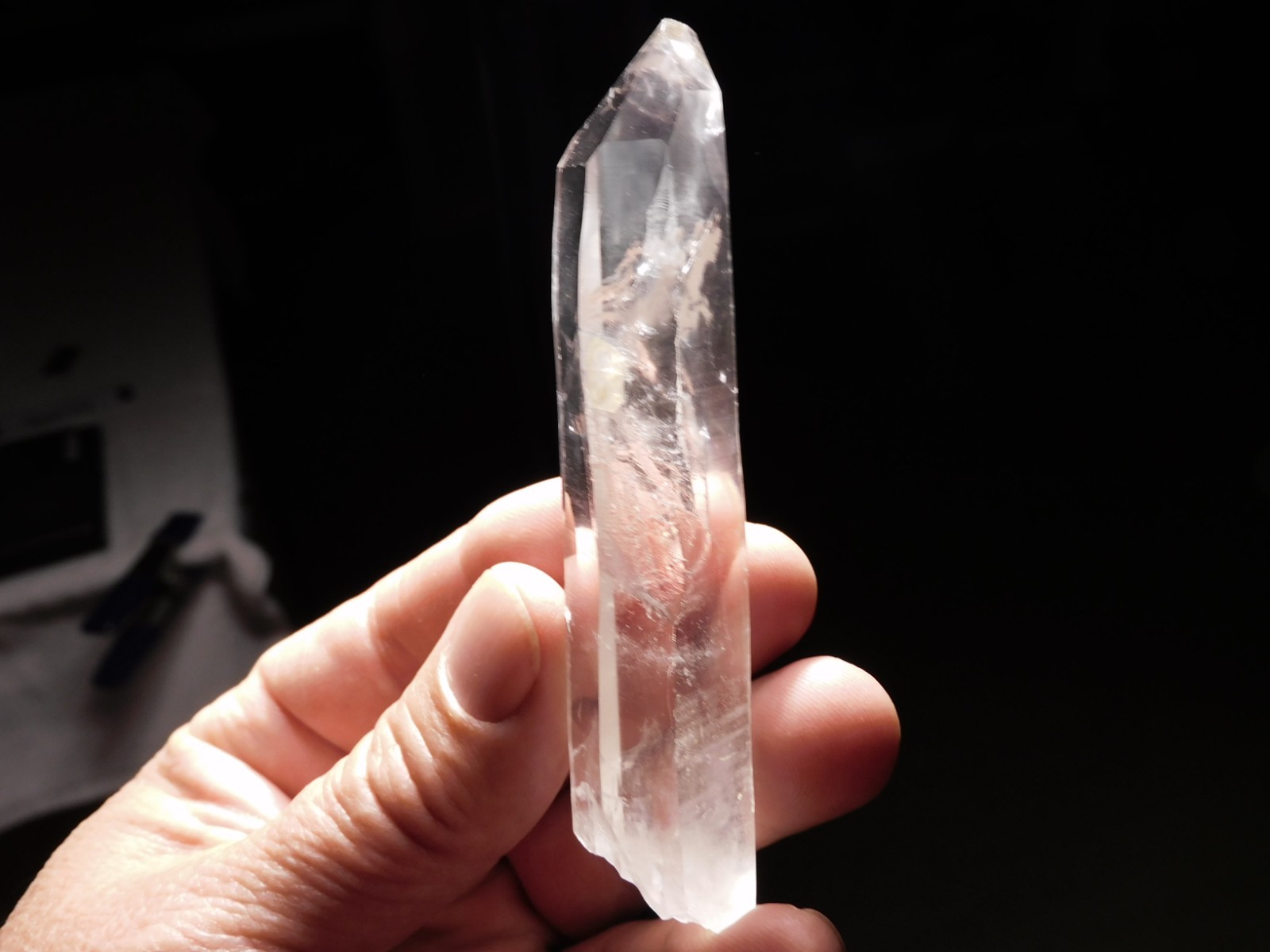 LONG Super! Translucent Quartz Crystal 100% Natural Brazil 69.8gr