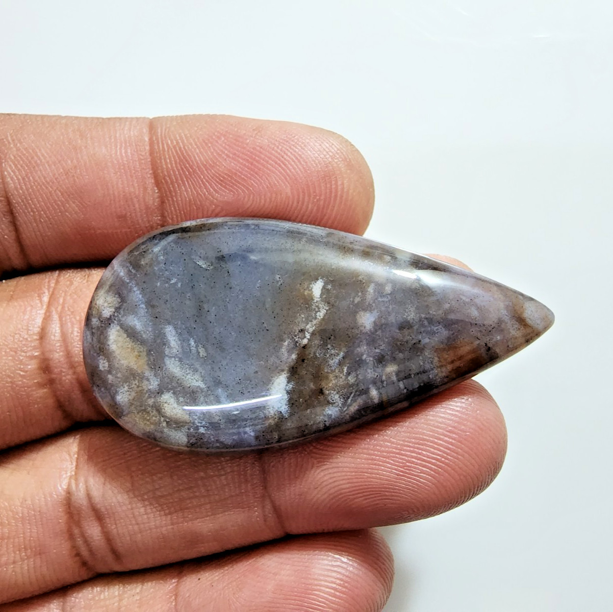 61 Crt Pretty AAA+ Bumble Bee Jasper Pear Shape Gemstone Cabochon Jewelry Making