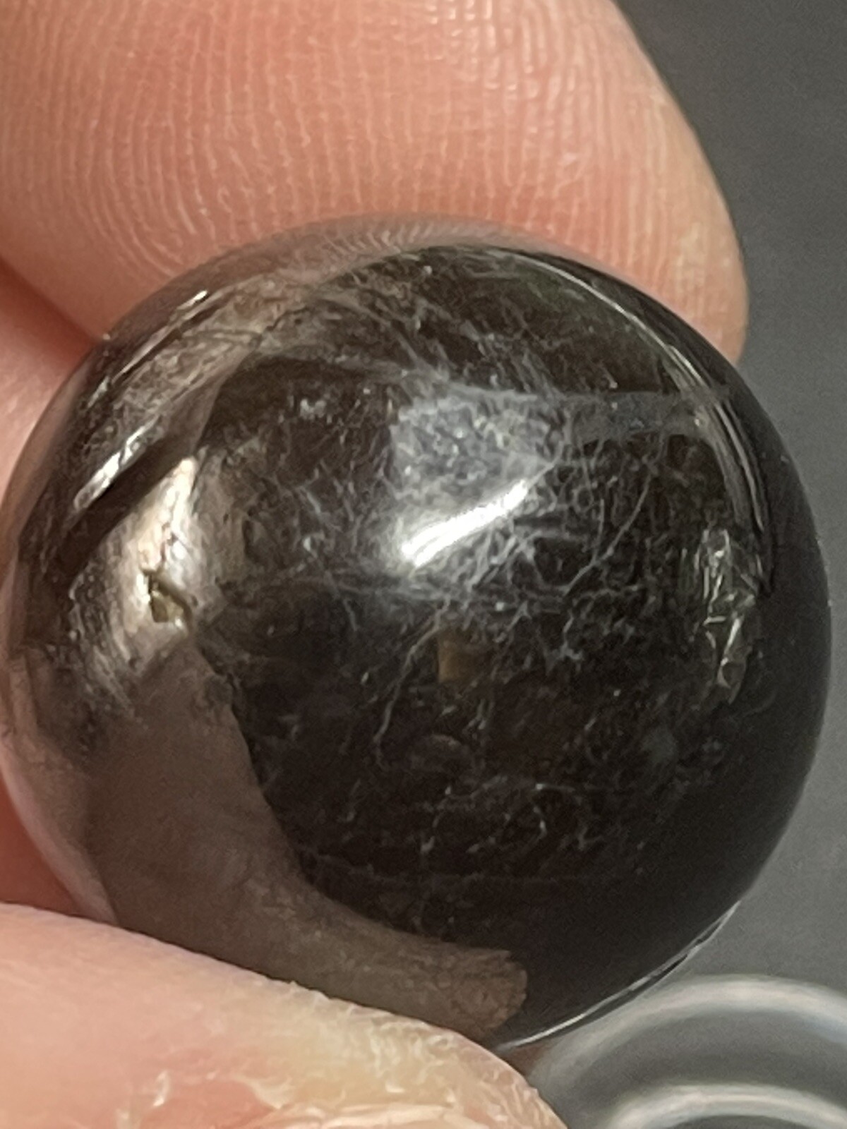 Hypersthene Mini Sphere Ball Orb Marble 19.7mm 13g
