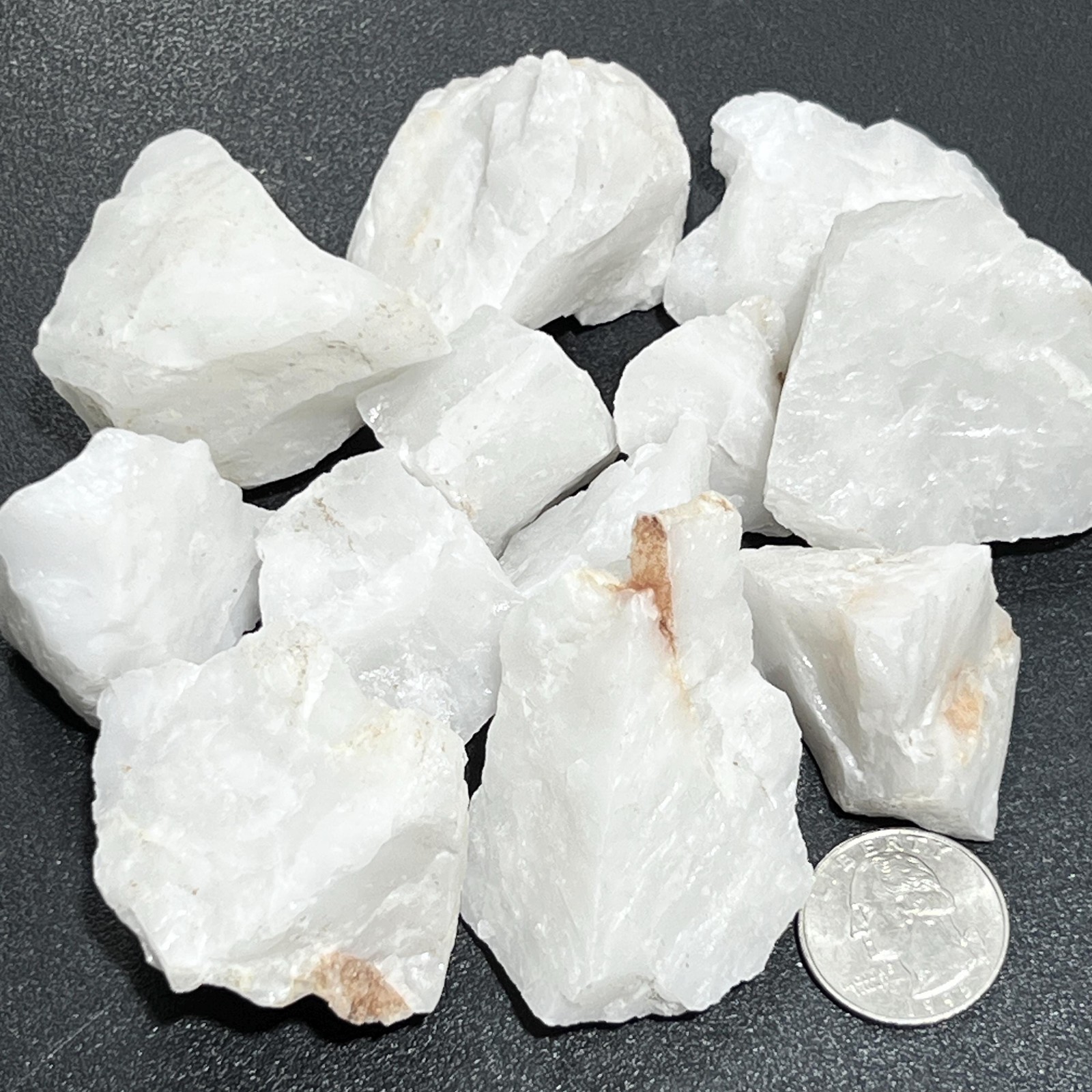 White Agate Crystal Rough Raw Stones (By The Piece or Pound) Wholesale