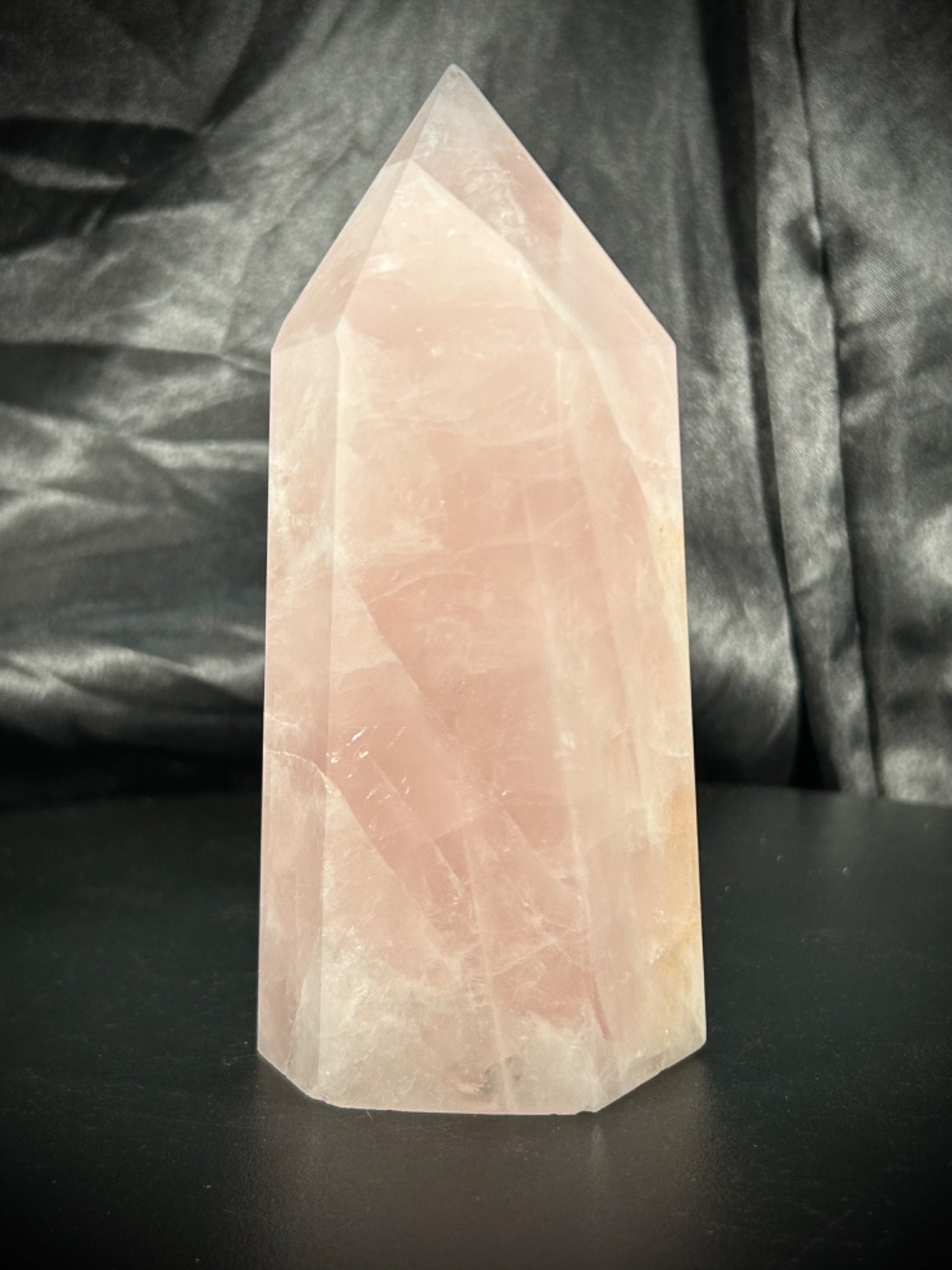 4.6″ Chunky Rose Quartz Tower 15.4oz (438 grams)