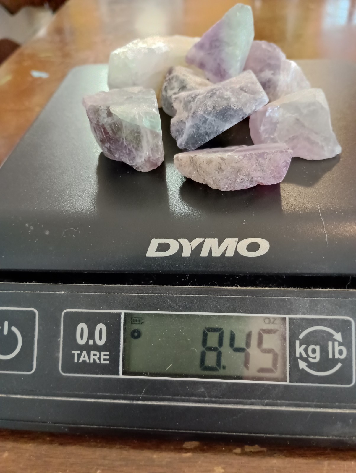 Rainbow Fluorite Roughs 1/2 Pound Lot Small Medium Size Raw Crystals