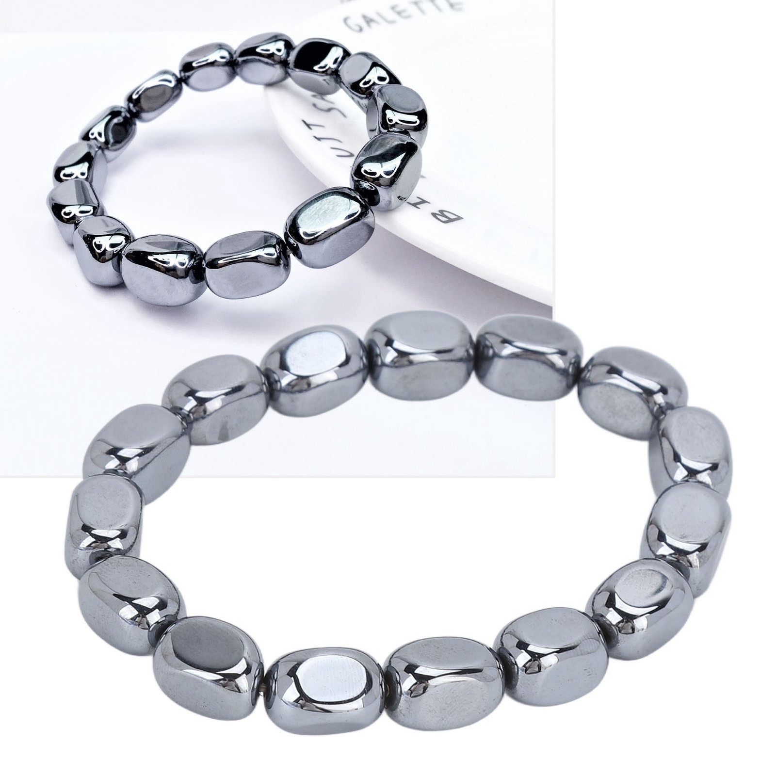Natural Beads Terahertz Bracelet For Unblock Meridians