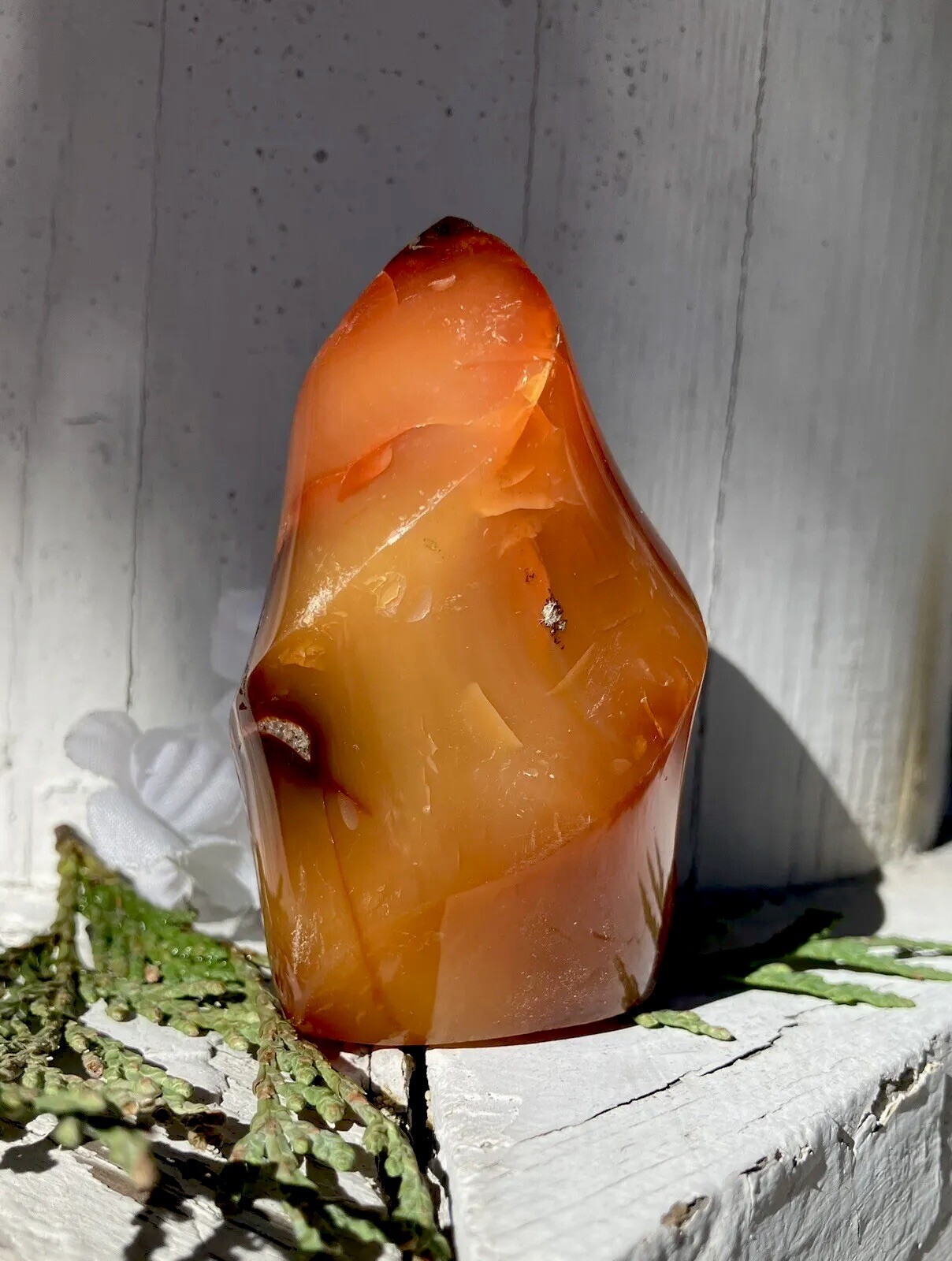138.4g GORGEOUS FIERY RED AGATE CRYSTAL POLISHED HEALING FLAME – Germany