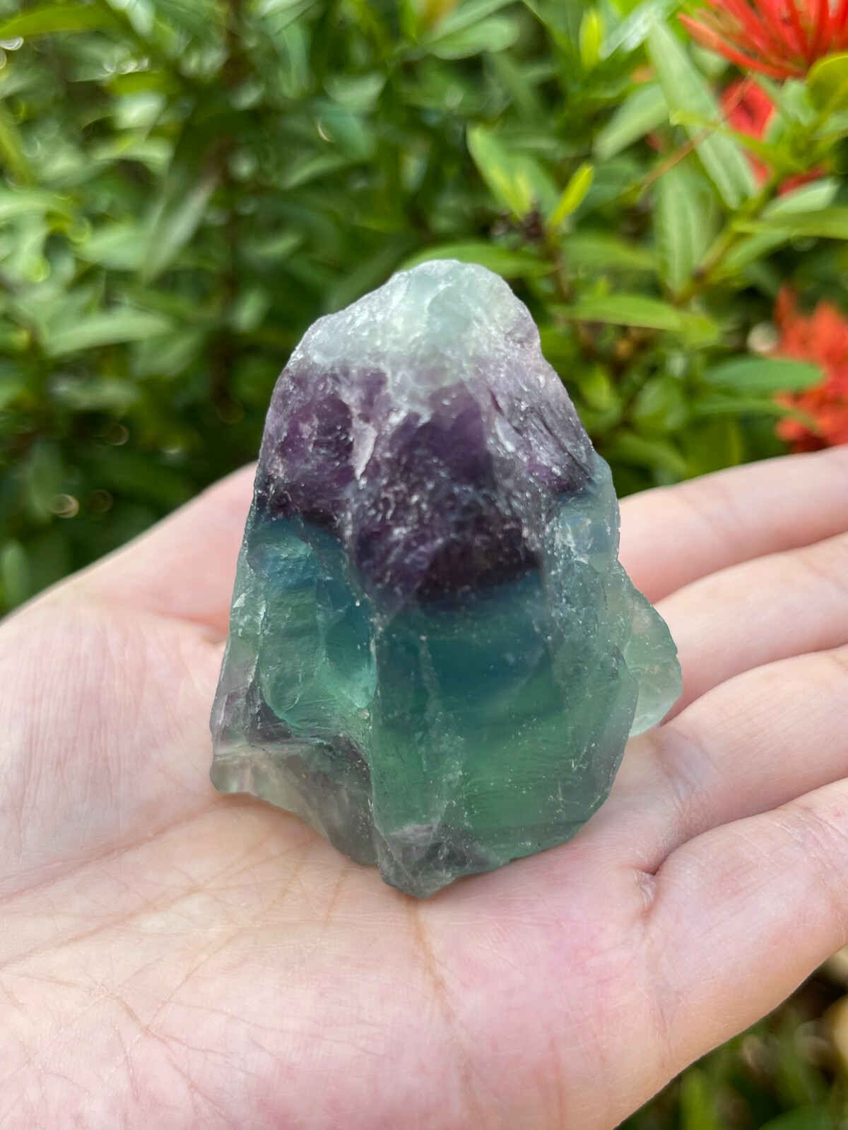 Grade A+ Large Fluorite Raw Natural Stone 4-6 oz, Wholesale Bulk Lot