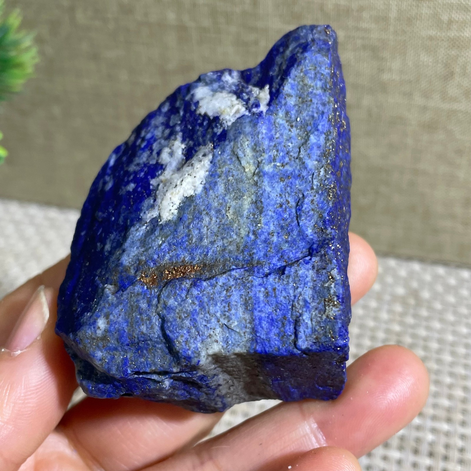 112g Lapis Lazuli Freeform Rough Tumble Healing Crystal Specimen Stone