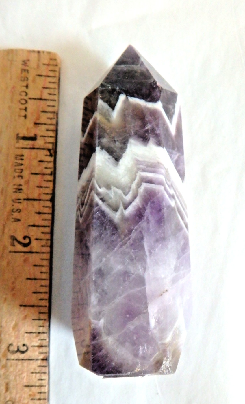 Crystal Tower✨ – Chevron Amethyst Polished 60.3 grams