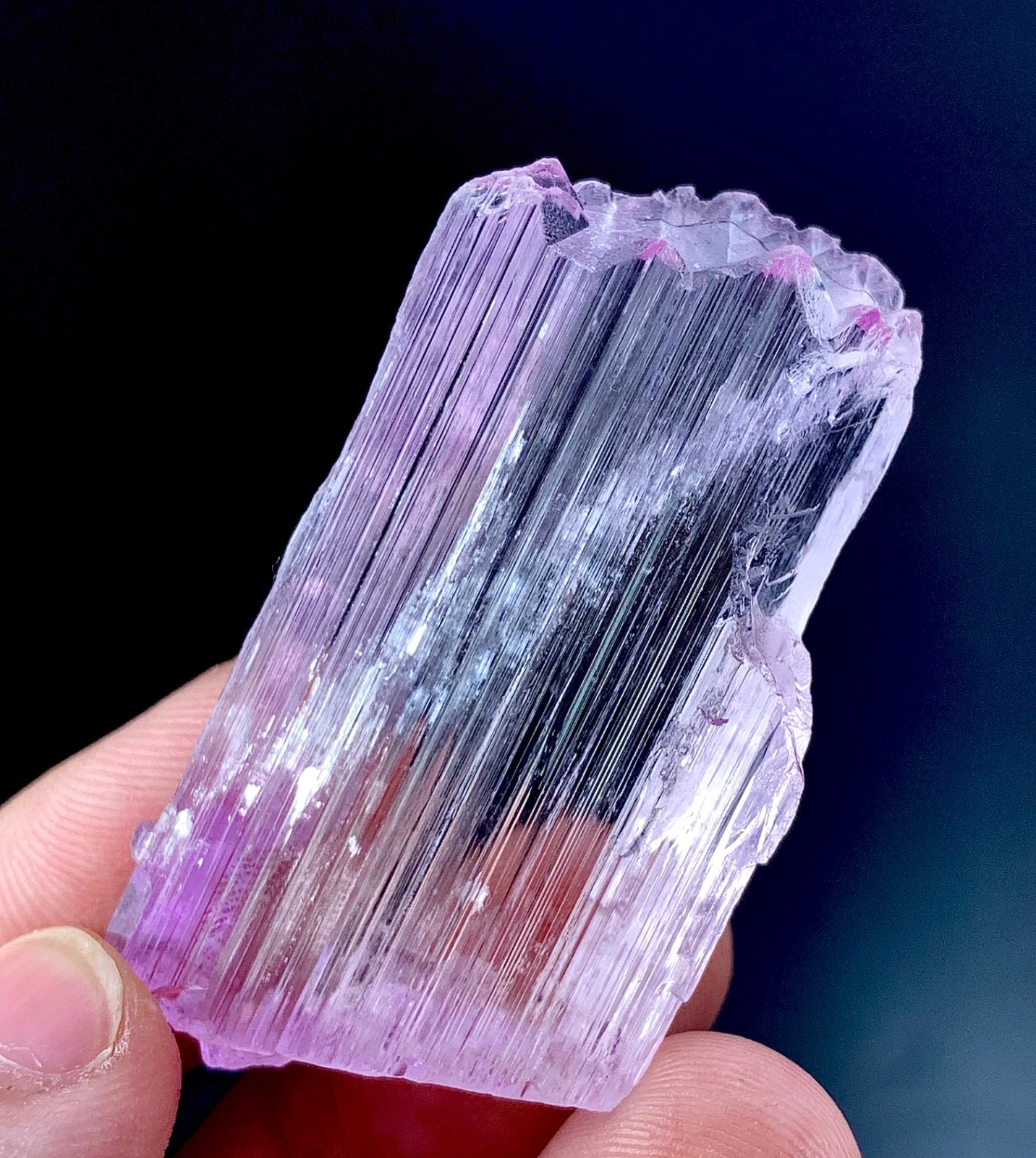 121 CTs Beautiful Natural Pink Kunzite Crystal specimen from Afghanistan