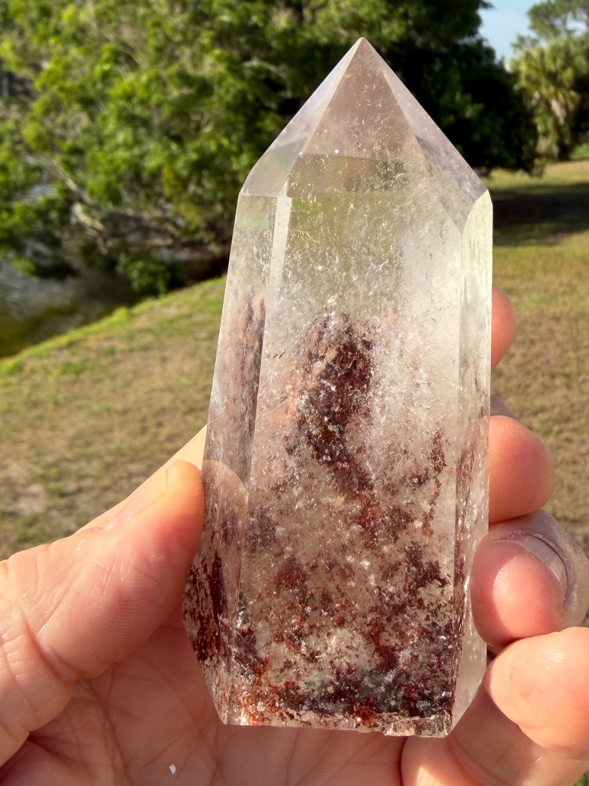 Garden Quartz Tower Crystal Point Gemstone 3.75″ 211 grams