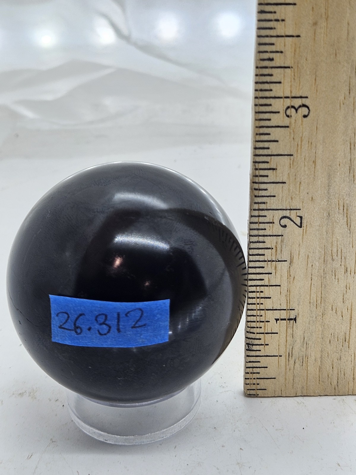 Polished Shungite Sphere – Genuine Carbon Rich Stone for EMF Protection