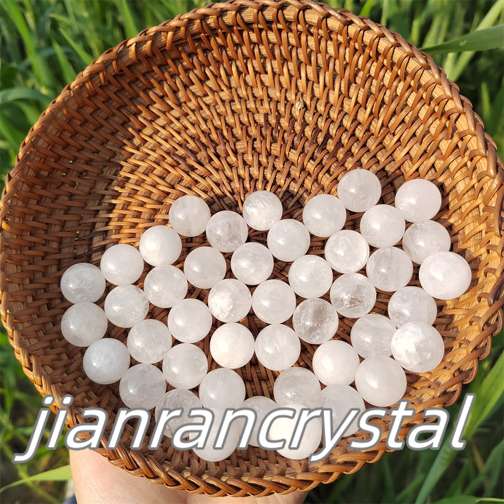 10pcs Natural Clear Quartz Sphere Crystal Ball Reiki Repair 15mm+