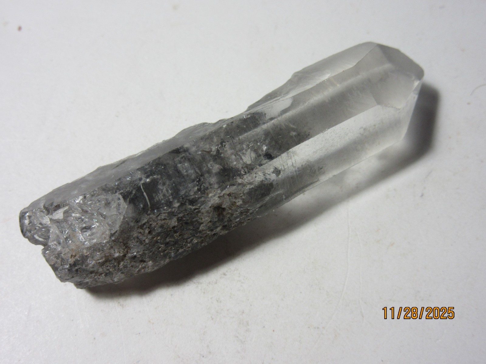 Blue Phantom Quartz 2 3/4 Inch Point Mt. Ida Arkansas Collectible BPQPMIA-2.75