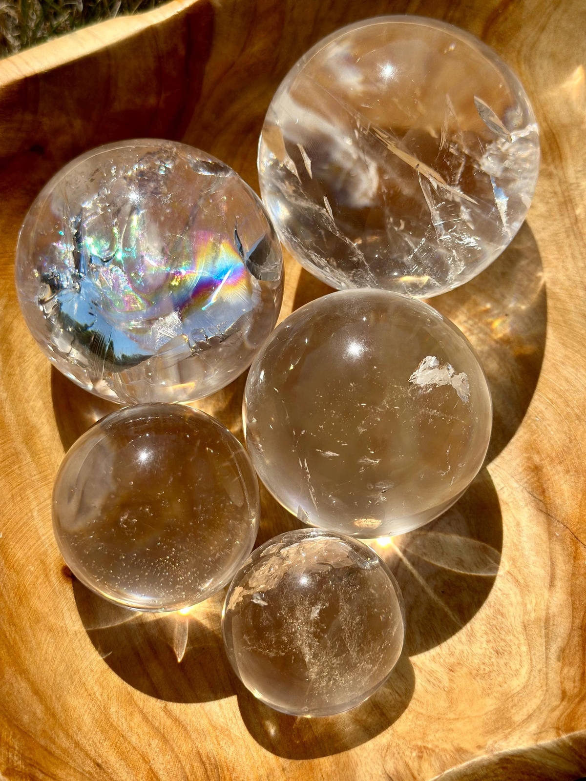Clear Quartz Sphere (Grade A) Crystal Ball, Natural Clear Quartz from Brazil