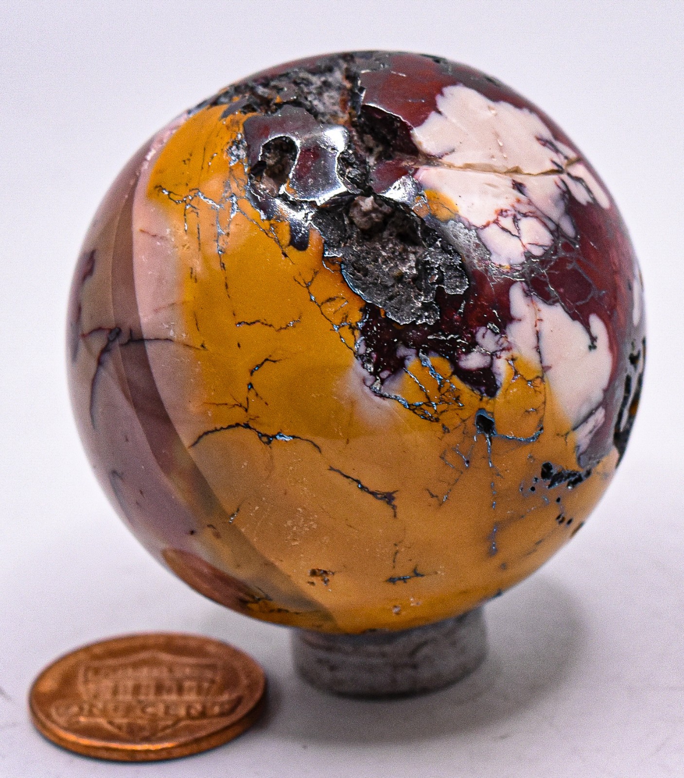 45mm 120g Mookaite Jasper Sphere Polished Natural Crystal Mineral Ball Australia