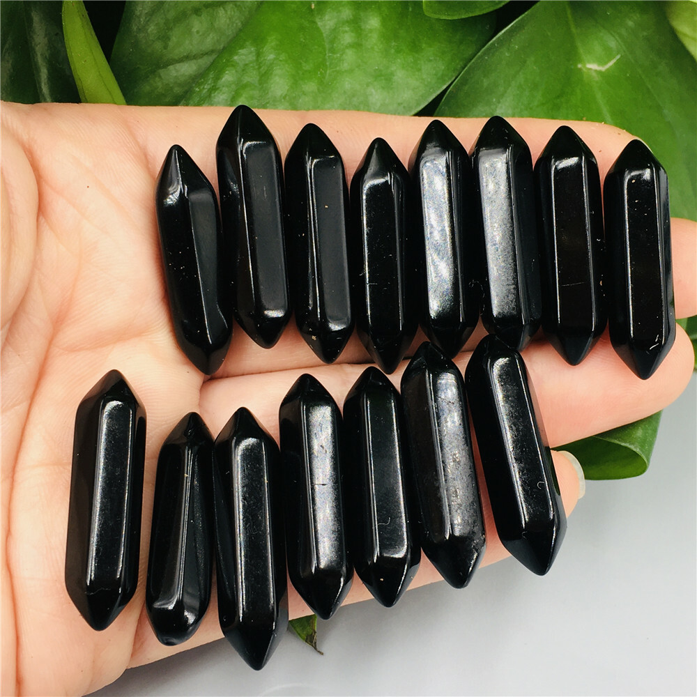Wholesale A Lot Natural Double Point Obelisk Quartz Crystal Wand Healing