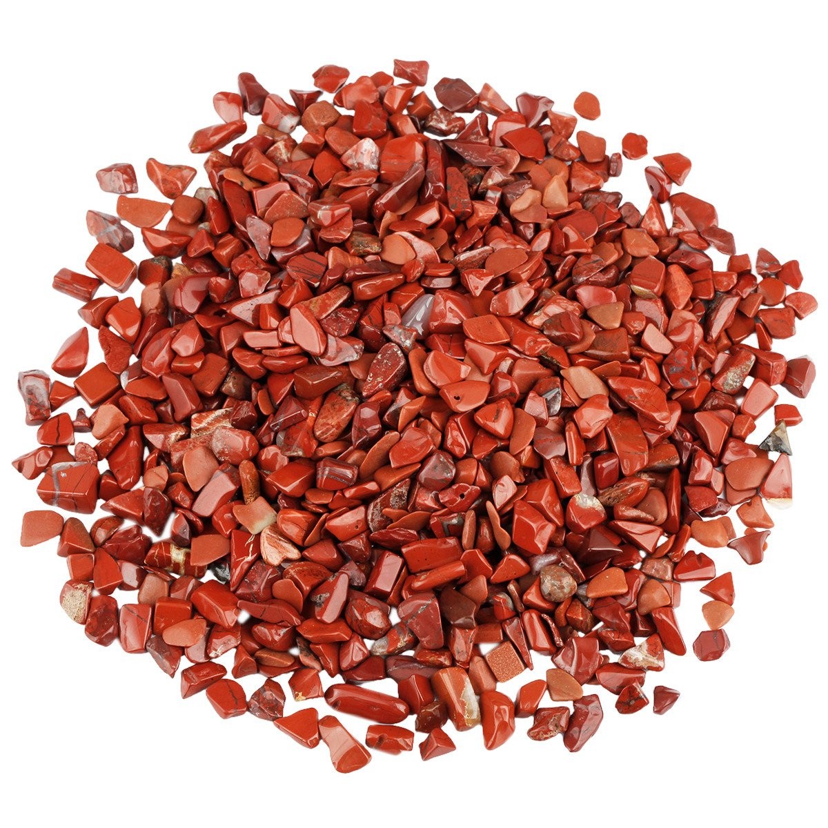 Red Jasper Tumbled Chips Crystal Quartz Stones 1lb Irregular Shape 460g
