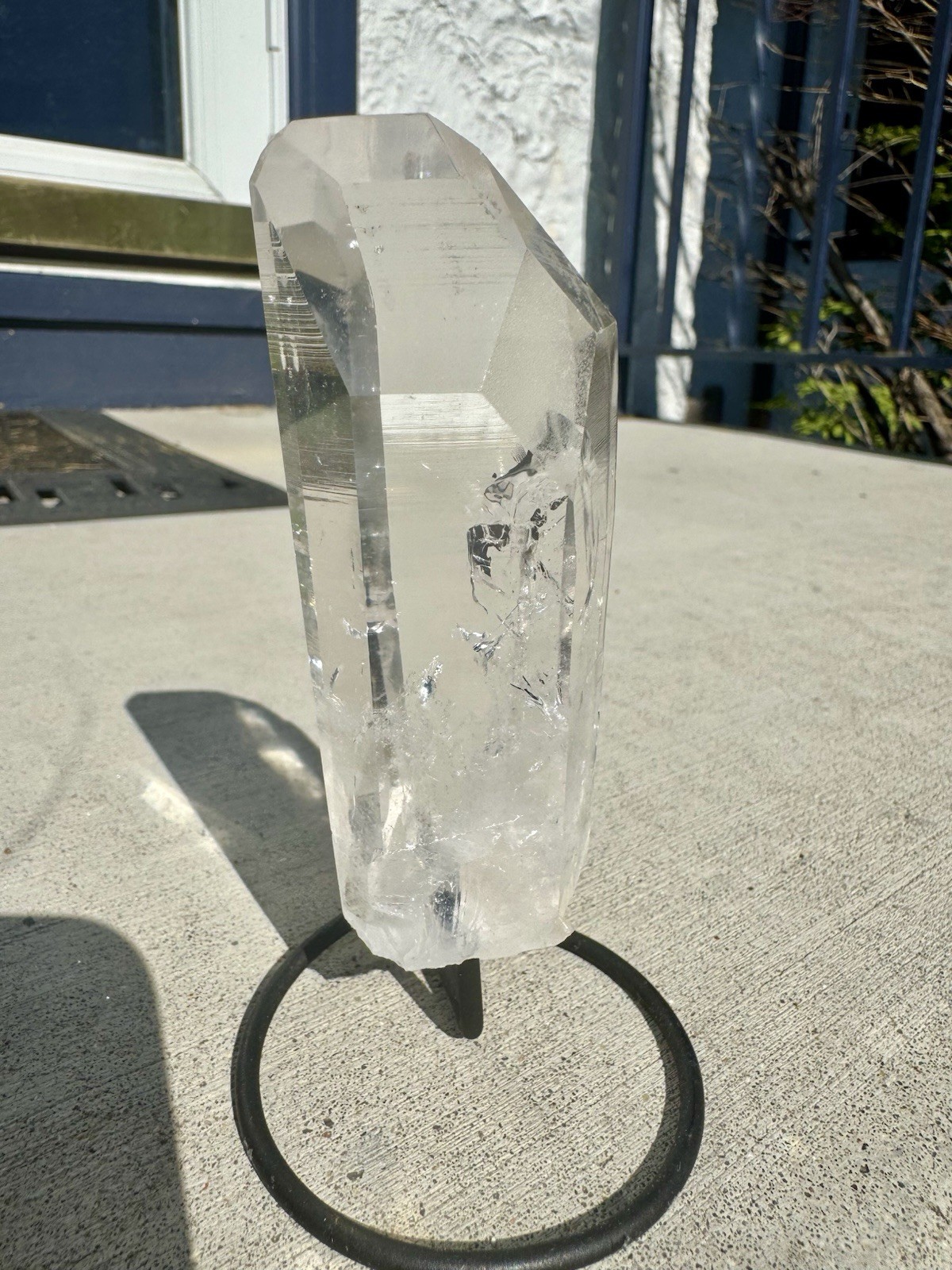 Lemurian Quartz Mounted In Stand From Brazil 199 Grams