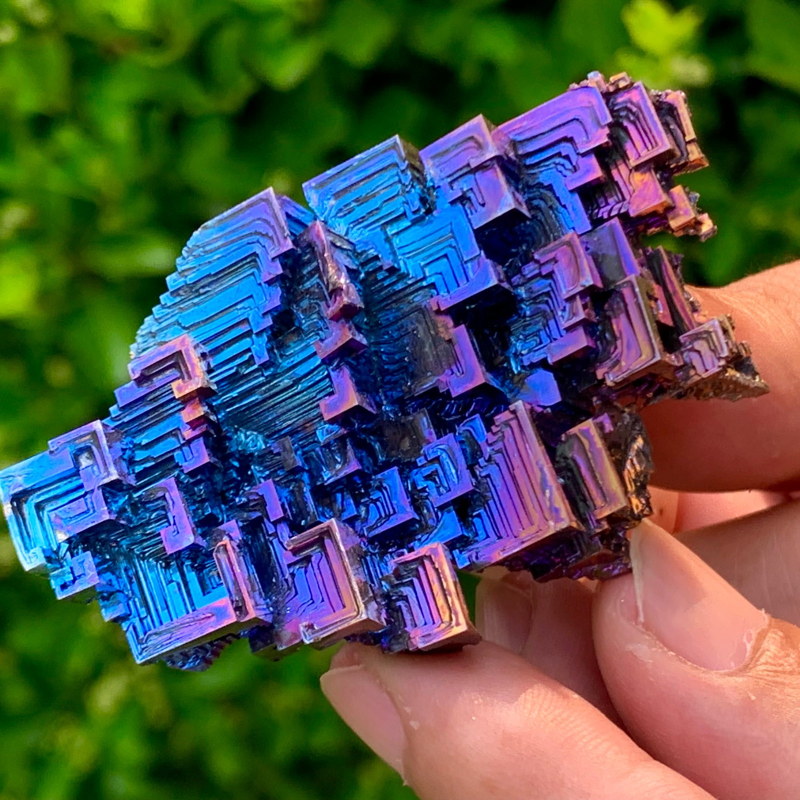 70G ram Bismuth rainbow crystal elementBi gemstone Mineral specimen healing