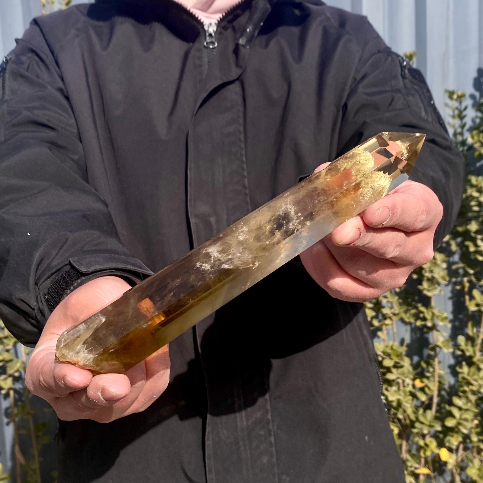 436G Natural Citrine backbone cluster mineral specimen quartz crystal healing