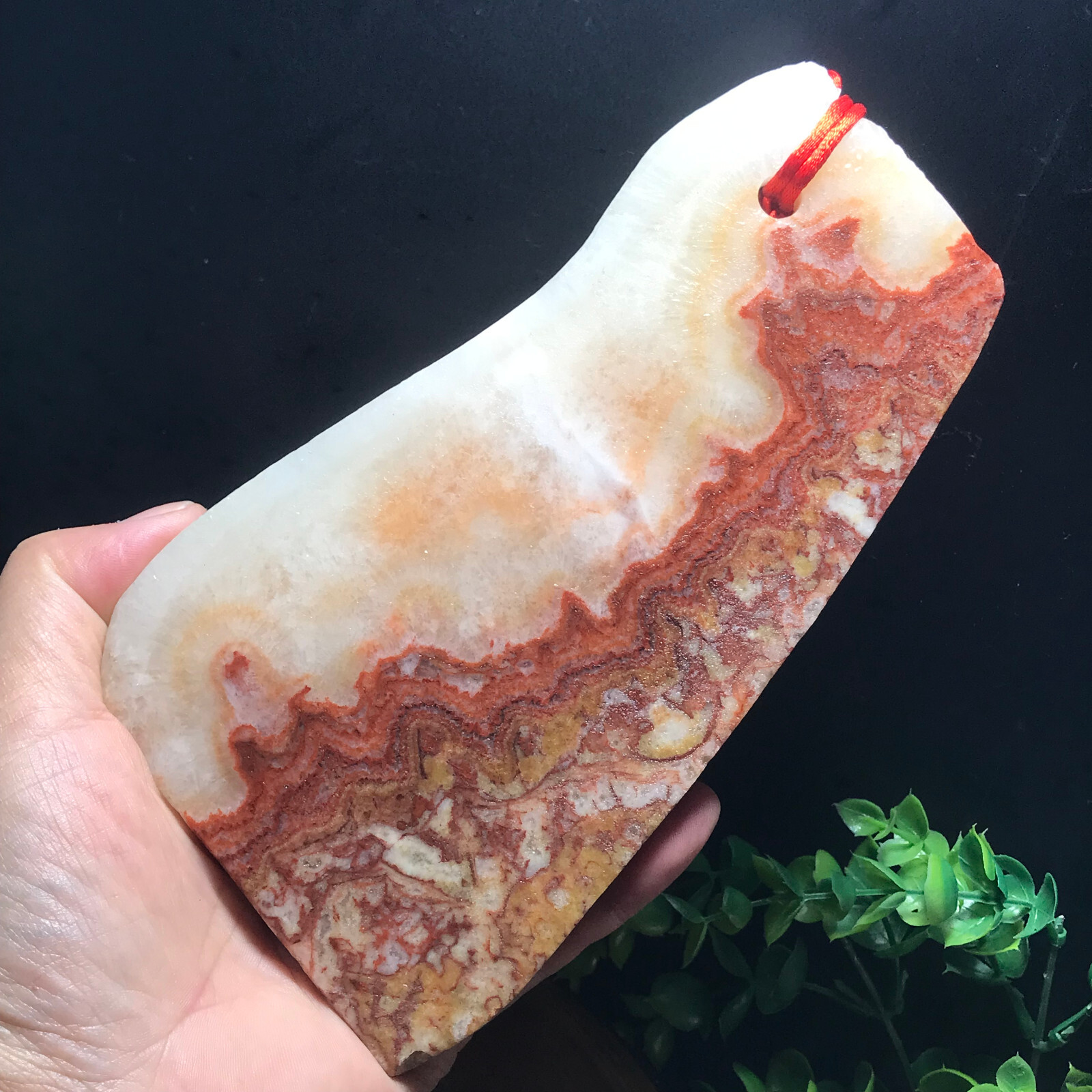 369g Natural Rare Pork stone quartz crystal Specimen Meditation Soothing 02