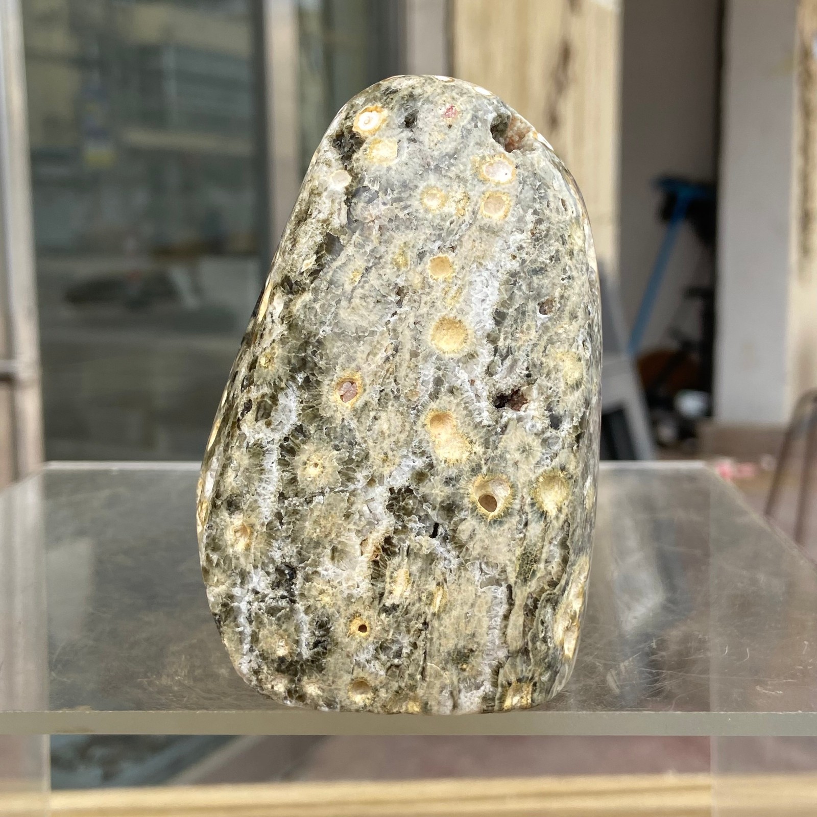 510g Natural Colourful Ocean Jasper Freeform & Druzy Crystal Mineral Specimen