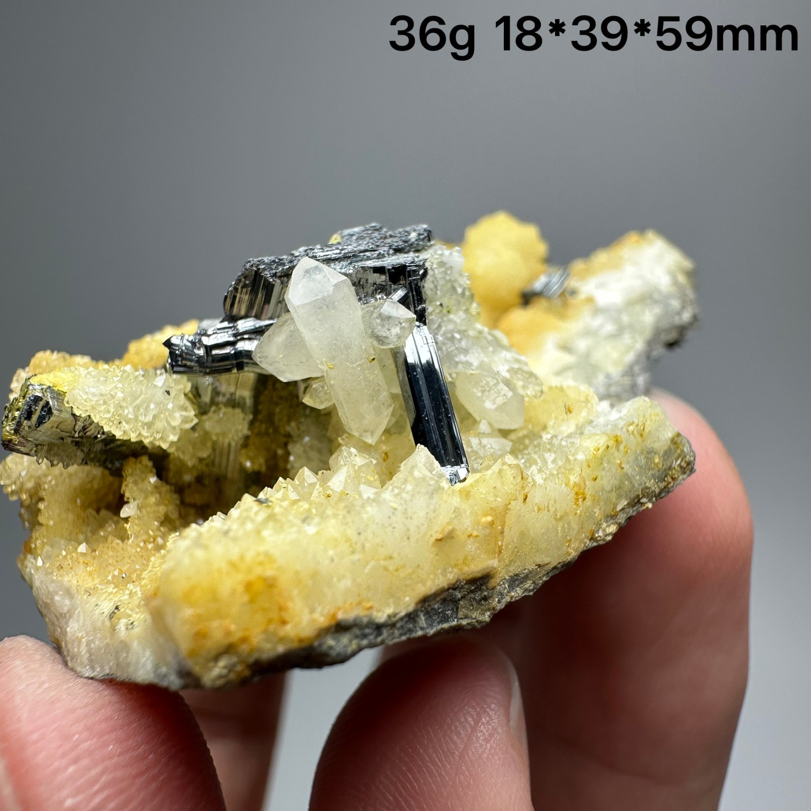 Natural Stibnite from Wuling antimony mine, Qingjiang, Jiangxi, China