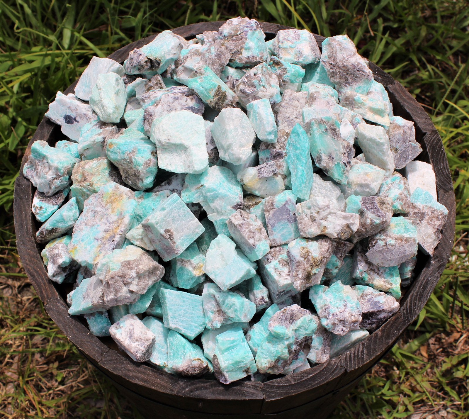 1 Rough Amazonite Crystal (Natural Raw, Crystal Healing, Gemstone)