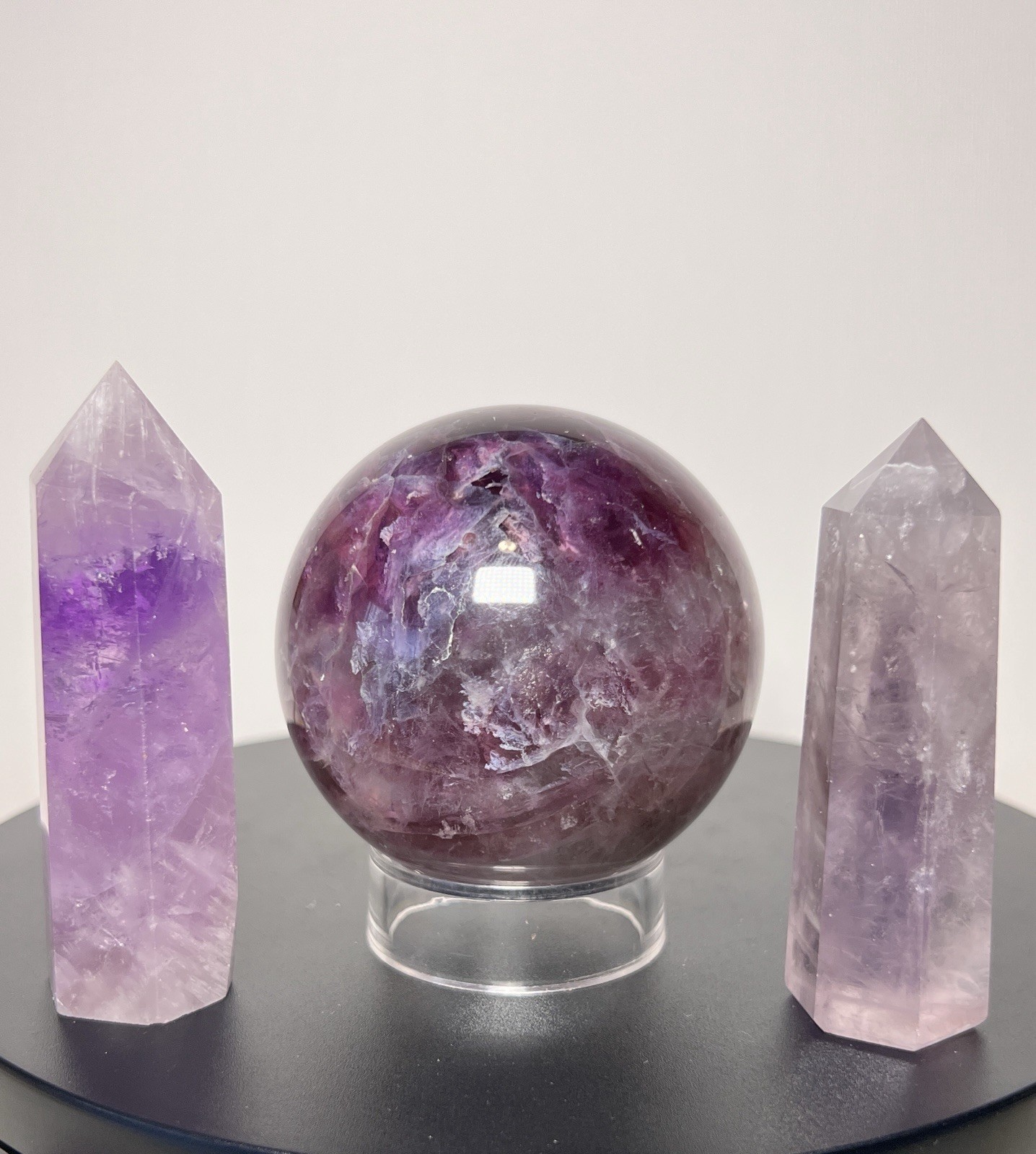 Amethyst 3 Piece Set – See pics & description for measurements & more info