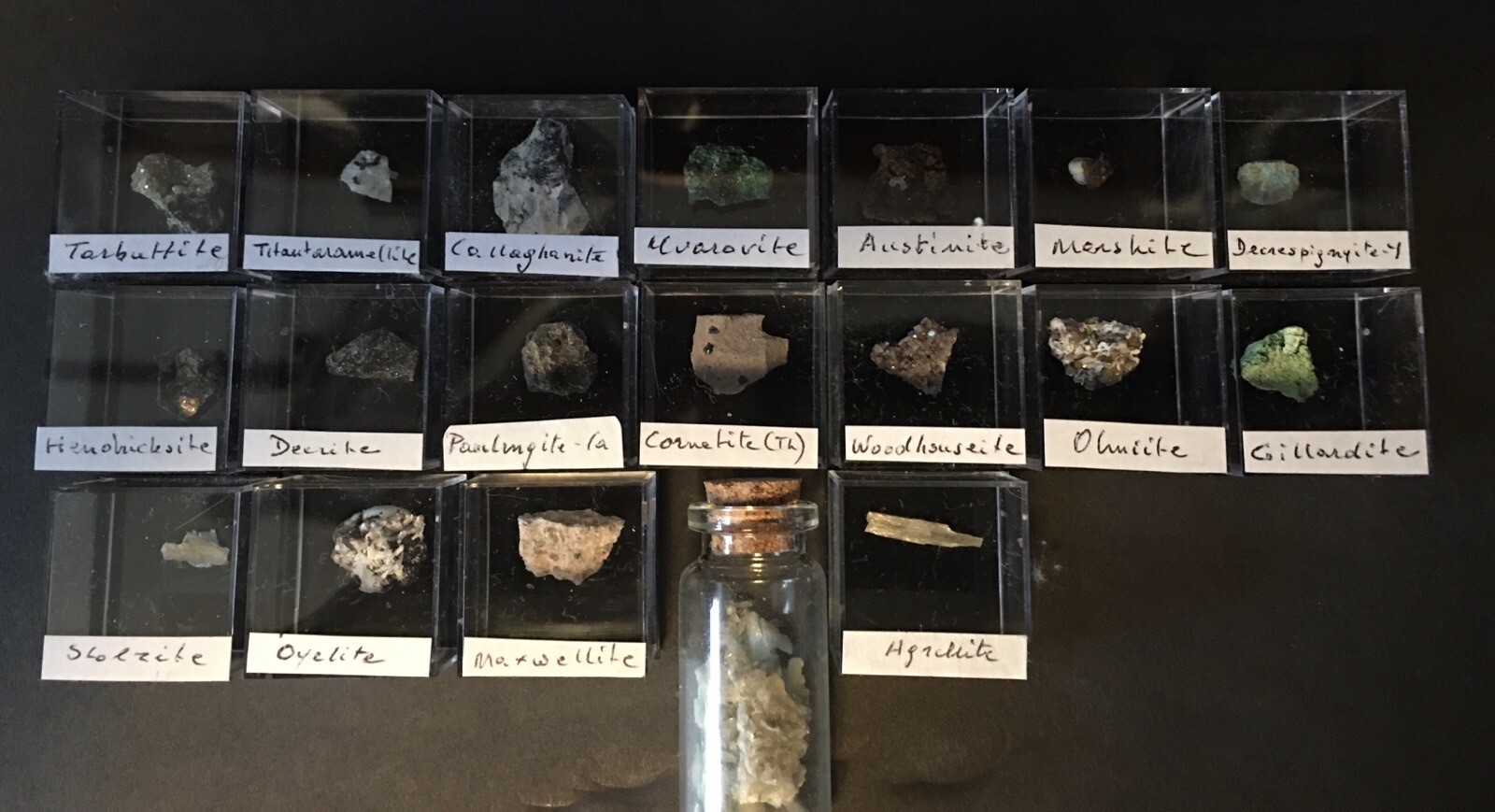 Unique and Interesting Collection of 19 Minerals named after men